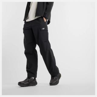 【NEW BALANCE】NB 長褲 男 休閒褲 工裝褲 防潑水 美規 黑 MP51538BK