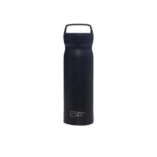 【Travelblue 藍旅】旅行用保溫保冷瓶 304不鏽鋼製 500ml 爵色黑 TB521(車麗屋)