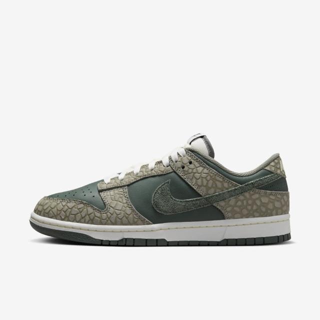 【NIKE 耐吉】Dunk Low Retro PRM 男 休閒鞋 經典 復古 低筒 水泥 深綠灰(HF4878-053)