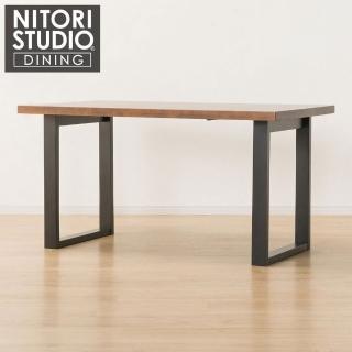 【NITORI 宜得利家居】◎實木餐桌 N COLLECTION T-06U 135 MBR/BK 櫸木(實木餐桌 餐桌)