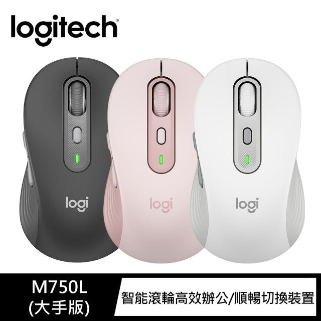 【Logitech 羅技】M750L 大手版多工靜音無線滑鼠