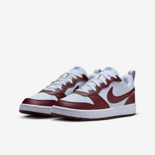 【NIKE 耐吉】運動鞋 休閒鞋 女鞋 中大童 男鞋 COURT BOROUGH LOW RECRAFT GS 紅 白 復古 板鞋(DV5456006)
