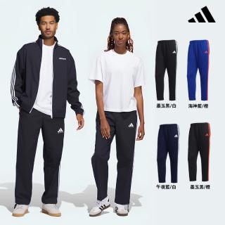 【adidas 愛迪達】AEROREADY OVERSIZE運動長褲(四季長褲 經典 三線 休閒 百搭 薄款 健身)