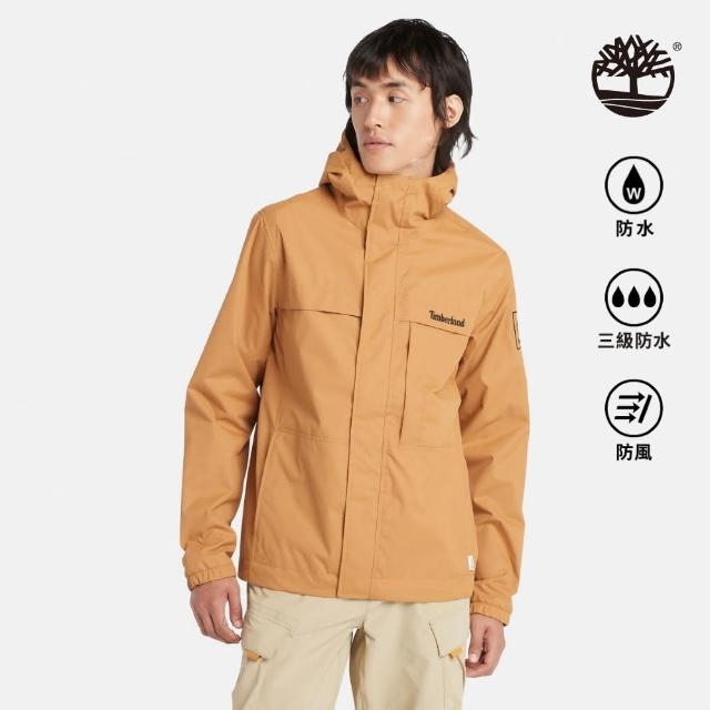 【Timberland 官方旗艦】男款小麥色Benton防水外套(A695WP47)