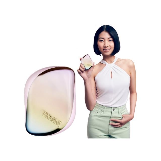 【TANGLE TEEZER 提碁】利物浦攜帶梳-珠光粉(護髮梳/順髮梳/抗糾結/抗毛躁/隨身梳/旅行必備/王妃梳)