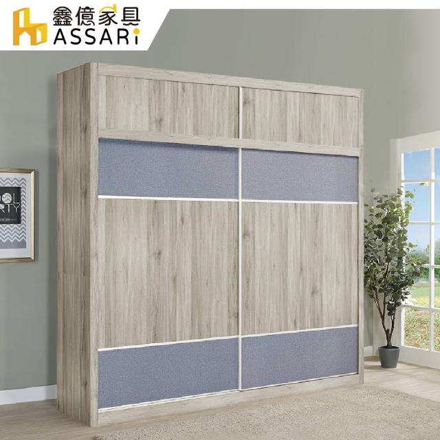 【ASSARI】旺芙7尺加高推門衣櫃(寬210x深61x高245cm)
