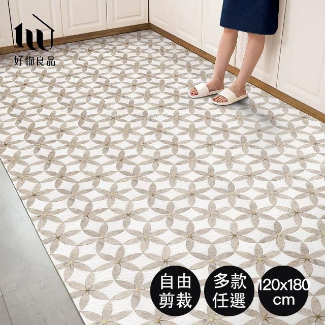 【好物良品】120x180cm_自由剪裁PVC仿皮革廚房防水防滑地墊(皮革地墊 居家地墊 兒童地墊 防水防油)