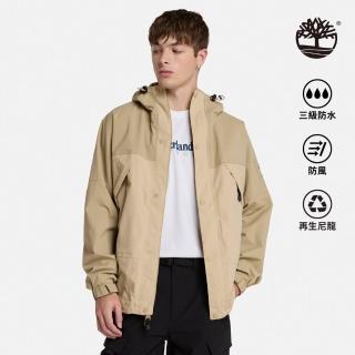 【Timberland 官方旗艦】男款草黃色Winnick防水外套(A68XFEQD)