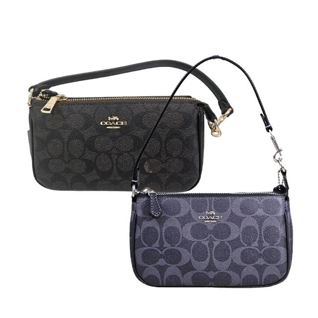 【COACH】COACH NOLITA 馬車LOGO PVC 印花拉鍊手提包(單寧藍/深咖啡/贈原廠防塵袋紙袋/38 婦女節送禮)