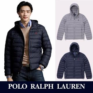 【RALPH LAUREN】RL POLO 經典刺繡小馬連帽羽絨外套-多色組合(平輸品/可口袋收納/秋冬保暖)