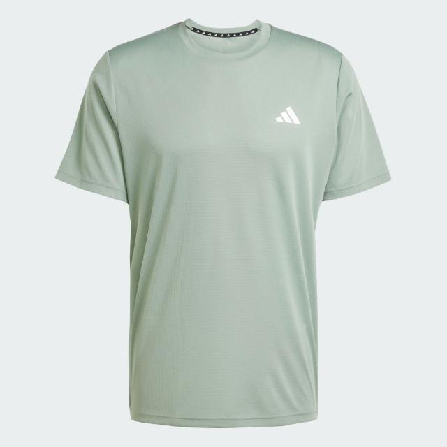 【adidas 愛迪達】短袖上衣 男 TR-ES BASE T 綠 JC5193