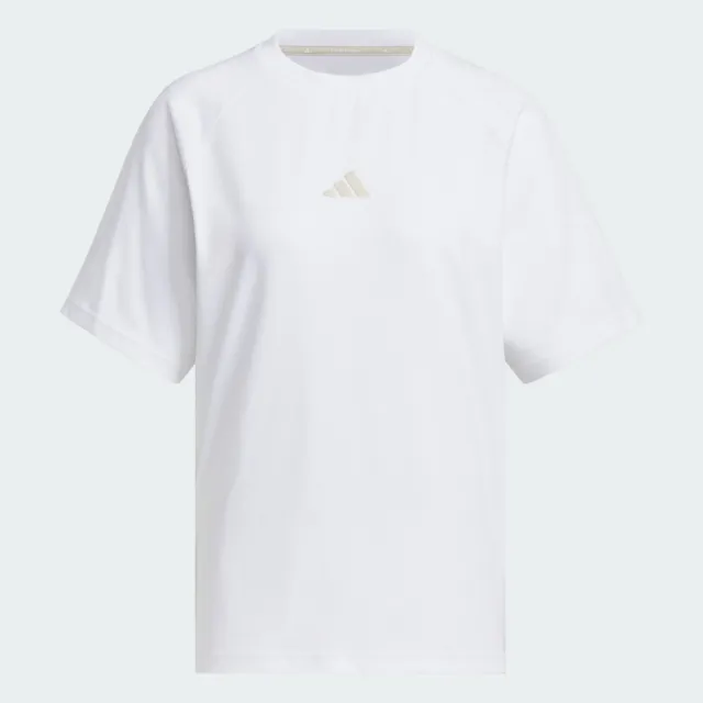 【adidas 愛迪達】短袖上衣 女 亞規 WORD SS TEE 白 JN9966