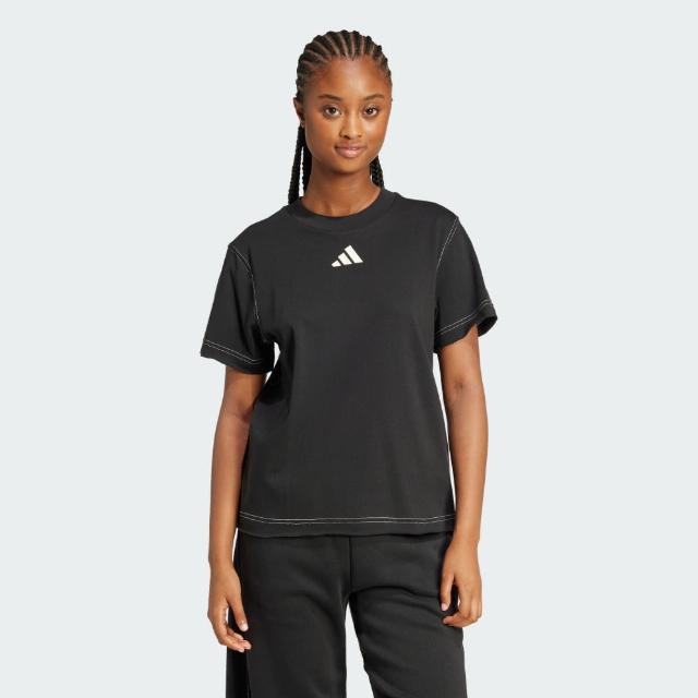 【adidas 愛迪達】短袖上衣 女 亞規 W ALL SZN G TEE 黑 JN7383