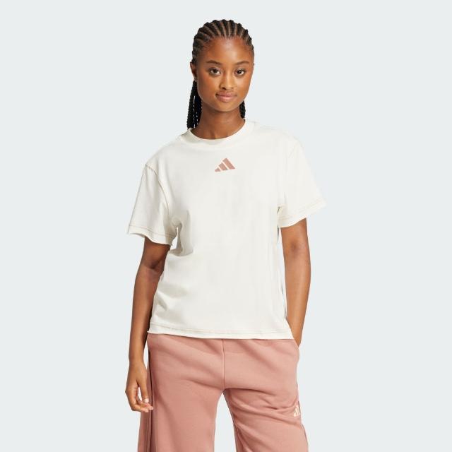 【adidas 愛迪達】短袖上衣 女 亞規 W ALL SZN G TEE 白 JN7384