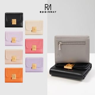 【ROBINMAY】ELLY真皮包包 鐵鍊短夾(真皮包包 鐵鍊/短皮夾/WOC/小廢包/多色任選)