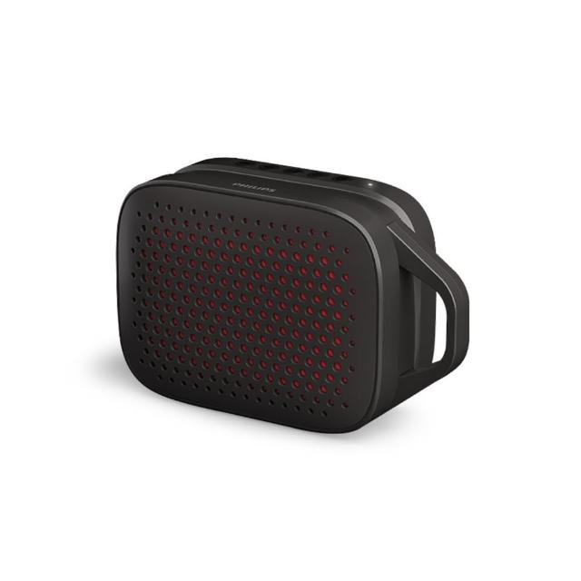 PHILIPS飛利浦 TAS1209 是一款高品質一體式立體聲藍芽揚聲器，支援 Type-C 充電，具備防水設計、通話功能及藍芽遙控操作，適合日常使用。透過其他音質認證，提供清晰音效體驗。原廠保固 1 年，非人為損壞享 12 個月保固，登入中景科技官網發票可延長至 24 個月。使用前請遵從說明書注意事項，退換貨需包裝配件完整無損。