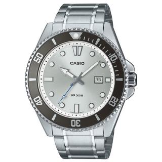 【CASIO 卡西歐】MDV-107D-7A 槍魚鋼帶水鬼潛水錶(新產品上市 防水200米)