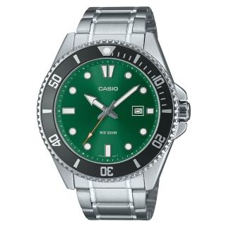 【CASIO 卡西歐】MDV-107D-3A2 槍魚新綠水鬼 潛水錶(新產品上市 防水200米)