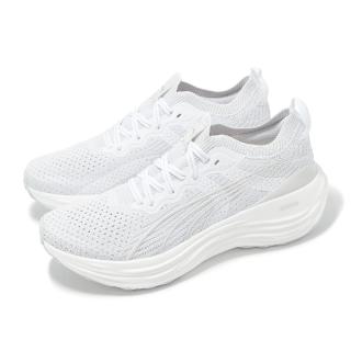 【PUMA】慢跑鞋 ForeverRun Nitro Knit Wns 女鞋 白 針織 緩衝 厚底 運度鞋(379140-01)