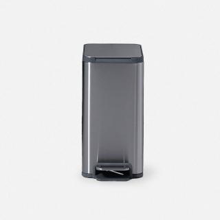 【特力屋】傑恩緩降垃圾桶 不鏽鋼 5L