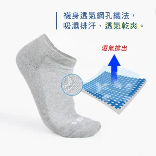 【PULO】3雙組 純棉氣墊透氣裸襪(男女襪/裸襪/氣墊襪/運動襪/襪/襪子/隱形襪)