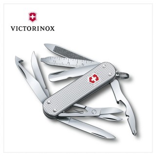 【VICTORINOX 瑞士維氏】Mini Champ Alox 瑞士刀 鋁合金/銀/58mm(0.6381.26)