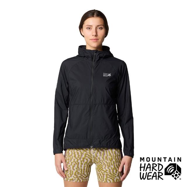 【Mountain Hardwear】Kor AirShell Hoody W 空氣感超輕防風連帽外套 黑色 女款 #2123801