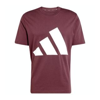 【adidas 愛迪達】M BL SJ T 男 T恤 運動上衣 休閒短袖 舒適 穿搭 咖啡紅(JE8939)