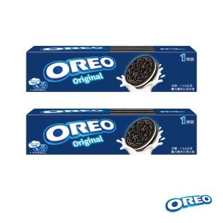 【OREO 奧利奧】奧利奧夾心餅乾單條裝 兩入組(原味/巧克力)