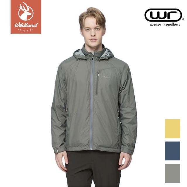【Wildland 荒野】輕量刷毛防風保暖外套 男 0B22908(防風防潑 內刷毛 保暖外套 登山 健行 露營)