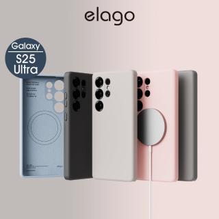 【Elago】Galaxy S25 Ultra 6.8吋磁吸抗汙防刮液態矽膠手機殼(矽膠 有磁吸 防摔保護)