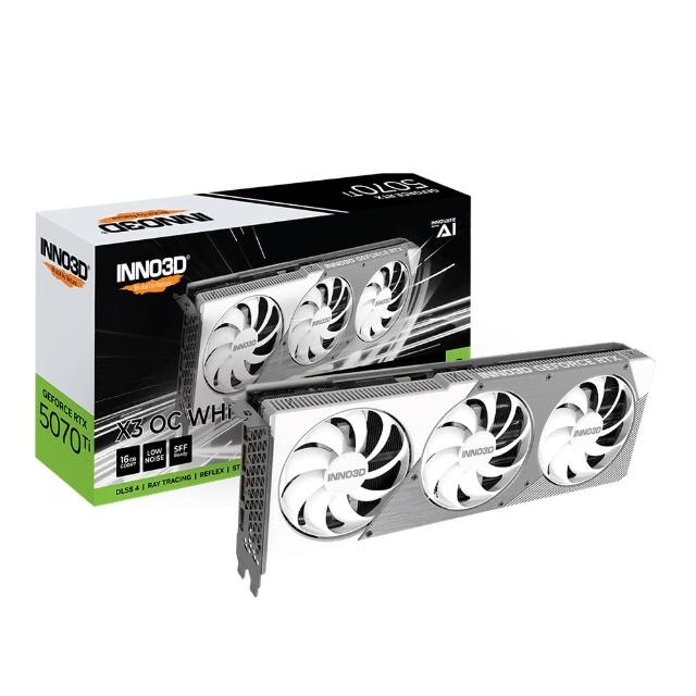 【Inno3D 映眾】GeForce RTX 5070TI 16GB GDDR7 X3 OC WHITE 顯示卡(N507T3-16D7X-176068W)