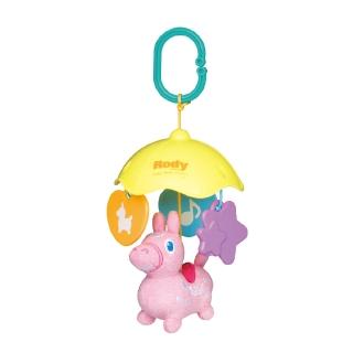 【RODY】布質雨傘掛件組 粉(玩具 推車配件 推車玩具 汽座玩具)