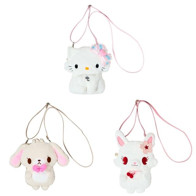 【SANRIO 三麗鷗】平成吉祥物系列 絨毛造型斜背包 側背包