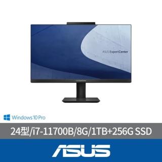 【ASUS 華碩】24型 i7 AIO液晶電腦(i7-11700B/8G/1TB+256G SSD/W10/E5402WHAK-1170BA001R/一年保)
