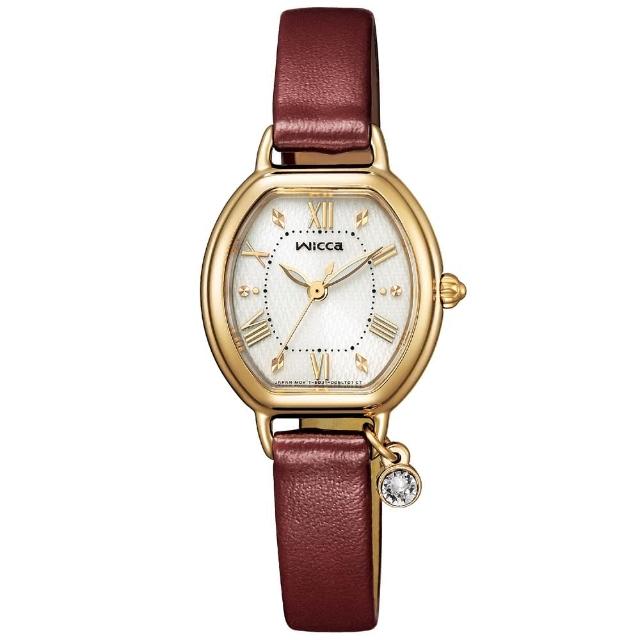 【CITIZEN 星辰】Wicca 酒桶型 太陽能女錶 23.5MM(KP2-523-92)