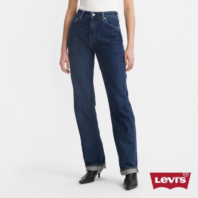 【LEVIS 官方旗艦】BLUETAB 女款 PLANK STRAIGHT直筒牛仔褲 / MOJ日本布料 人氣新品 A9138-0000