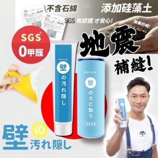 【寶媽咪】買2贈2壁癌專家防水補牆膏+壁癌噴霧(不泛黃/牆面修補膏/補土膏/裂縫/牆壁補牆膏)