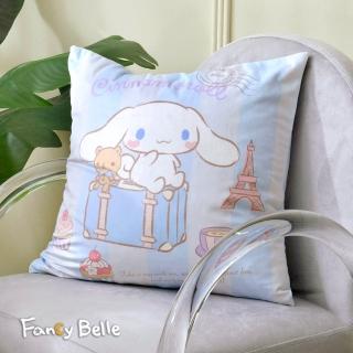 【Great Living 格蕾寢飾】義大利Fancy Belle《喜拿遊巴黎》麂皮靠墊 45*45CM