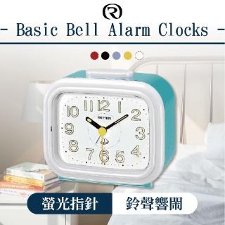 【RHYTHM日本麗聲】時尚雙色系響鬧式鬧鈴鬧鐘(百搭造型)