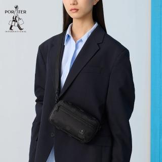 【PORTER INTERNATIONAL】復古圓點SPOT斜揹包(黑)