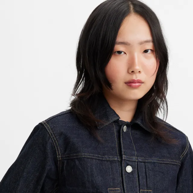 【LEVIS】BLUETAB™ 女款 Type II 寬鬆版牛仔外套 / 原色 / MOJ日本布料 人氣新品 A5884-0000
