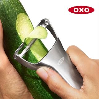 【美國OXO】不鏽鋼Y型蔬果削皮器 削皮刀(好握防滑 日製420不鏽鋼刀片 鋒利滑順)