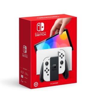 【Nintendo 任天堂】Switch OLED款式 白色主機(臺灣公司貨)