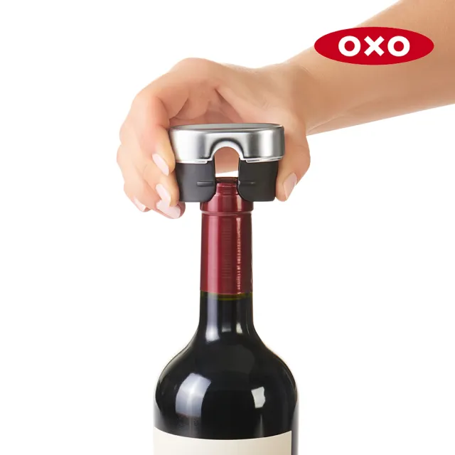 【美國OXO】鋁箔切割螺旋開酒器
