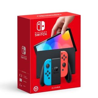 【Nintendo 任天堂】Switch OLED款式 紅藍主機(臺灣公司貨)