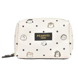 【Kamio】SNOOPY 史努比 圓點系列 皮質化妝包 收納包