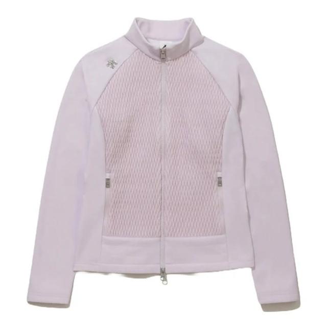 【DESCENTE】WOMENS HYBRID PADDING SET-UP JACKET 女士 休閒外套(白色/紫色)