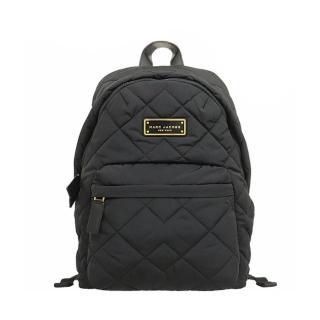 【MARC JACOBS 馬克賈伯】人氣款簡約黑小香風菱格紋後揹包/ 大(M0011321-001)