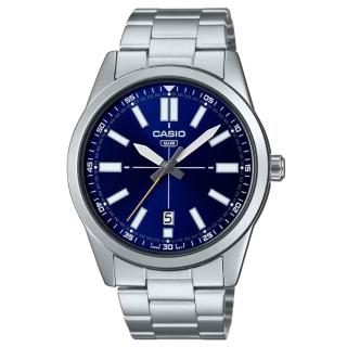 【CASIO 卡西歐】紳士休閒鋼帶錶(MTP-VD02D-2E)